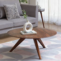 Kaysee 38" Round Solid Wood Coffee Table