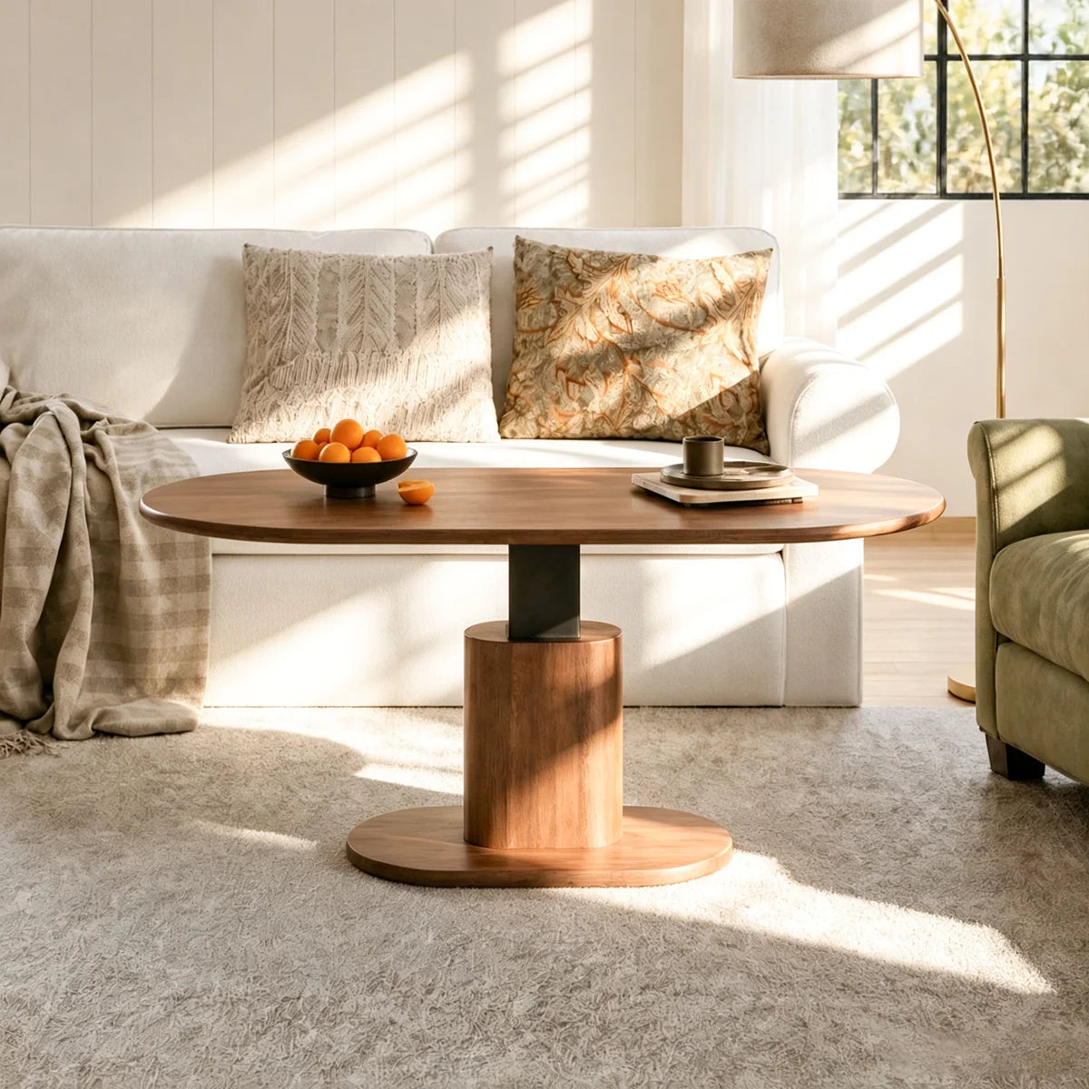 2-in-1 Pneumatic Lift Coffee Table
