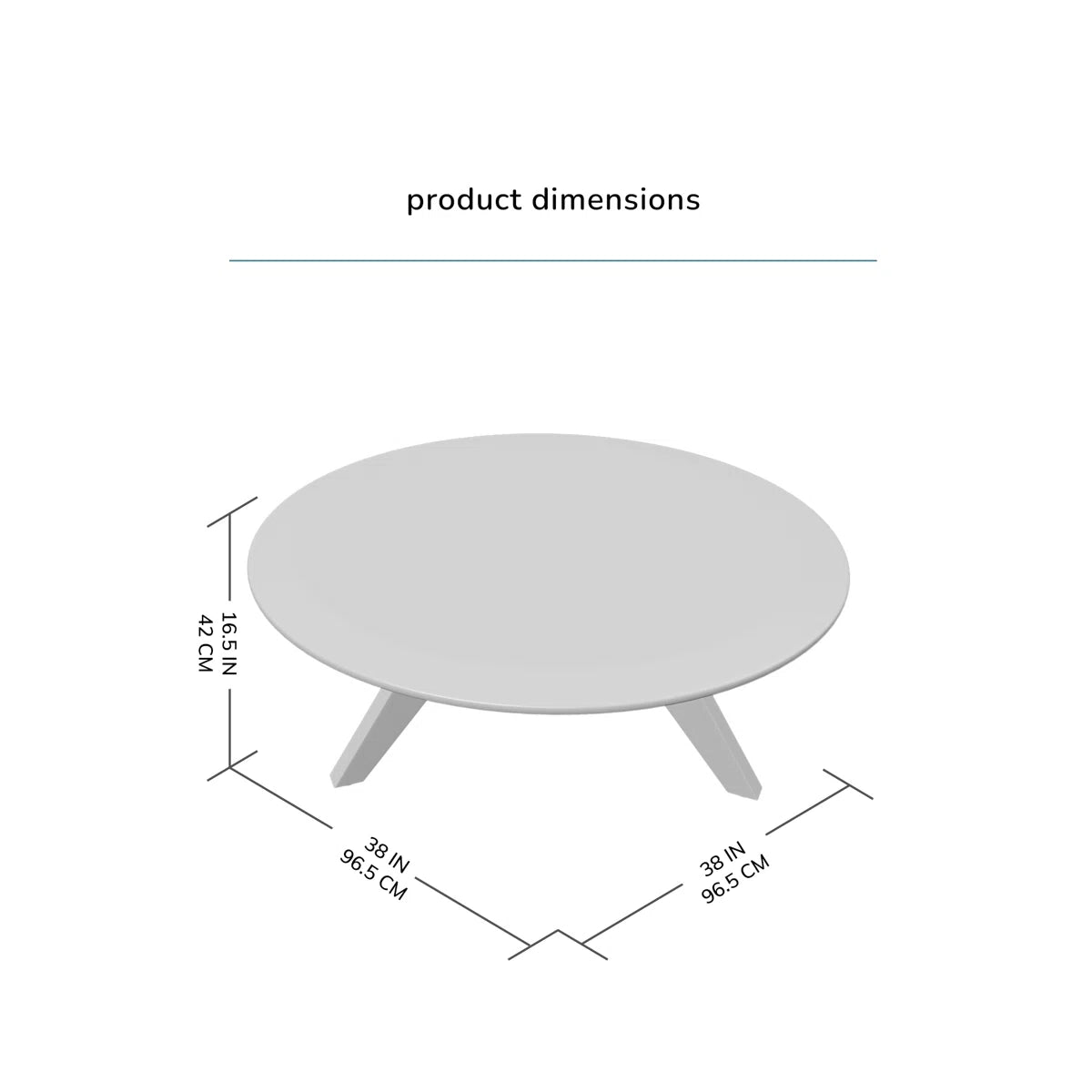 Kaysee 38" Round Solid Wood Coffee Table