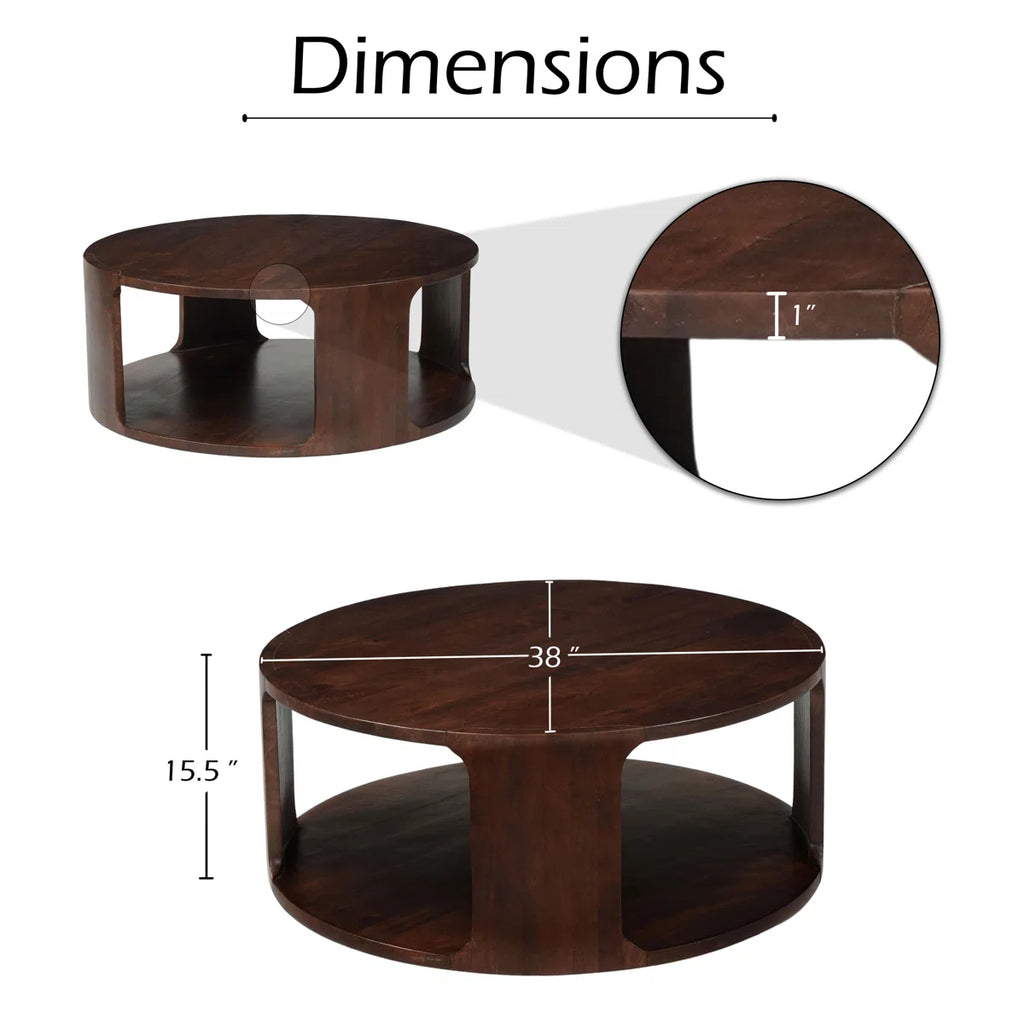 Bard Coffee Table, 38 Inch